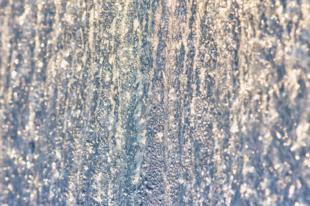 Ice texture on window, natural background , frozen glassの写真素材