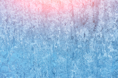Ice texture on window, natural background , frozen glassの写真素材