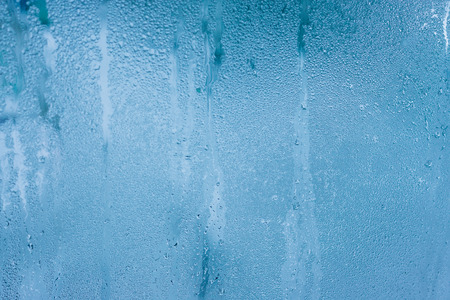Water drops on car glass rain drops on clear windowの写真素材