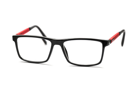 Glasses isolated on white with clipping path. Black Eye Goggles Isolated backgroundの写真素材