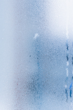 Window condensate or steam after rain, large texture or backgroundの写真素材