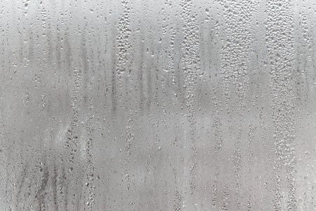 Dripping Condensation, Water Drops Background Rain drop Condensation Texture. Close up for misted...