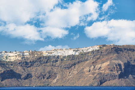 Beautiful Village of Oia in Santorini, Greeceの写真素材