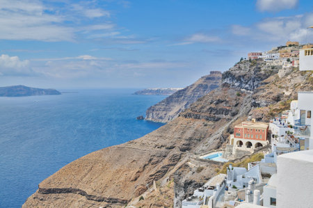 Imerovigli, Santorini, Greeceの写真素材