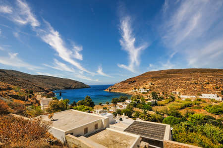 Megalo Livadi in Serifos island, Greeceの写真素材