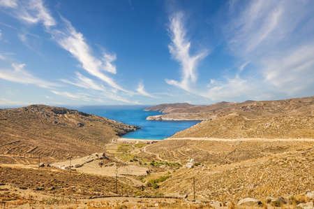 Kalo Ampeli beach in Serifos island, Greeceの写真素材