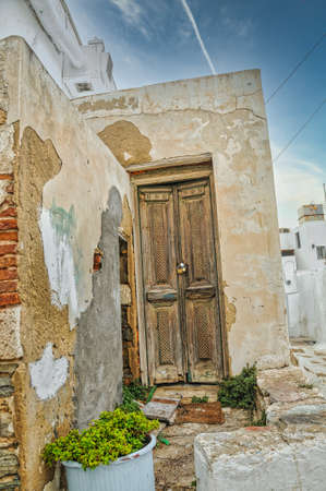 Chora village in Serifos island Greeceの写真素材