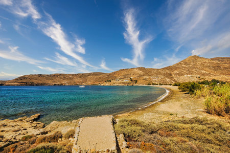 Ganema beach in Serifos island Greeceの写真素材