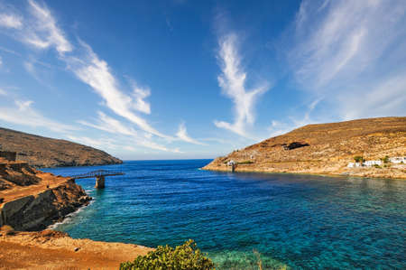 Megalo Livadi in Serifos island, Greeceの写真素材