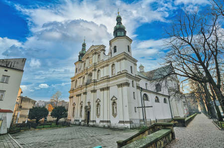 Cathedral in Krakow of Polandの写真素材