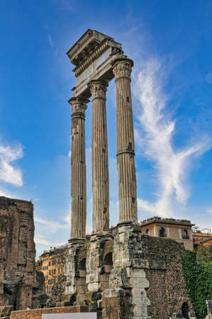 Roman forum in Rome, Italyの写真素材