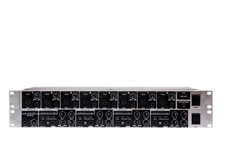 Double ULTRAZONE 8 Channel 3 Bus Mic Line Zone Mixer isolated on white