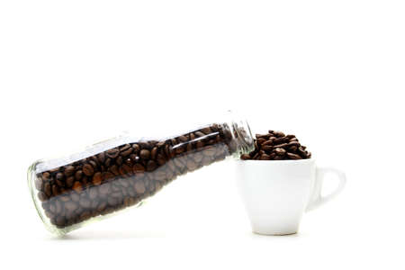 black and white of coffeeの写真素材