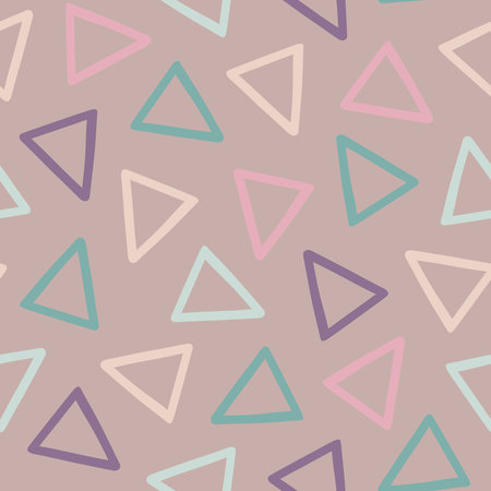 Hand drawn triangles patternのイラスト素材