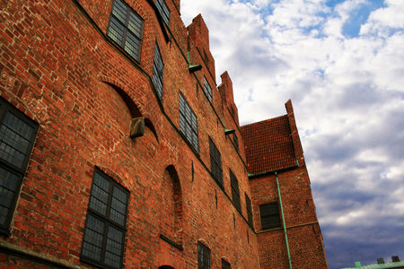  historic building with a cloudy sky