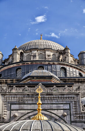 A view of the beyazÄ±t camii mosque in the turkish city of Istanbulの写真素材