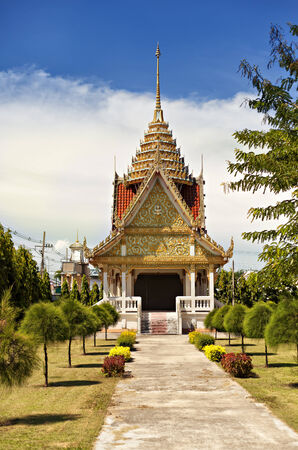 Buddhist temple in the city of Hua Hin, Thailand の写真素材