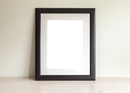 Image of a rectangular frame mockup scene.の写真素材