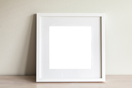Image of mockup scene with white square frame.の写真素材