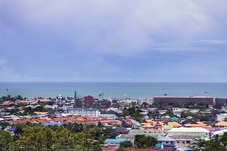 Image of the coastal city of Hua Hin, Thailand.の写真素材