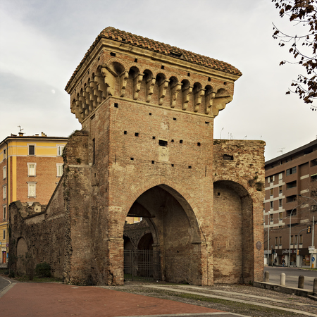 BOLOGNA, ITALY - FEBRUARY 07, 2017. San Donato is one of the old city gates, once connected to the city wall.のeditorial素材