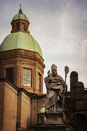 Image of the chrurch of Saint Bartholomew in central Bologna, Italy.のeditorial素材