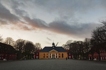 Image of the chapel belonging to the citadel in Copenhagen, Denmark.の写真素材