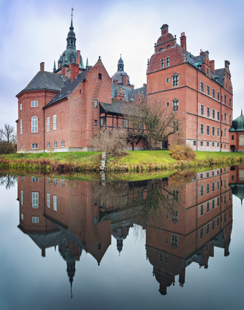Medieval castle of Vallo in Denmark.のeditorial素材