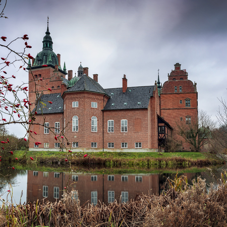 Medieval castle of Vallo in Denmark.のeditorial素材