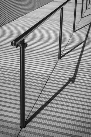 Modern architecture details, black and white.の写真素材