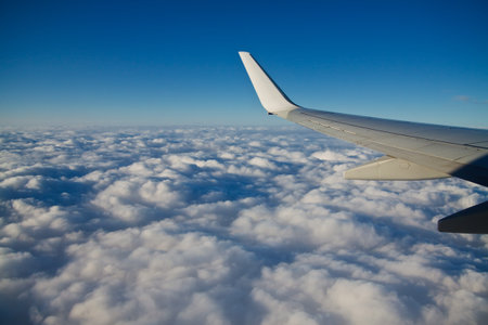 Air blue sky view background 