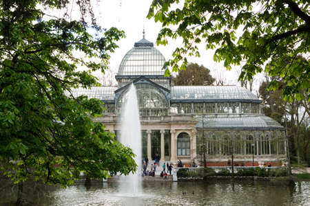 Glass Hall at Park del Retiro Madrid, Spain 2010のeditorial素材
