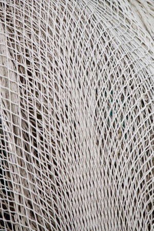 Close-up of a fishing net の写真素材