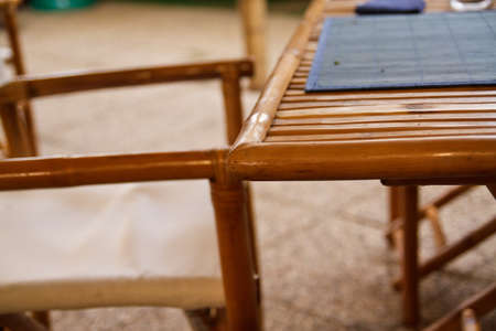 A director chair with の写真素材