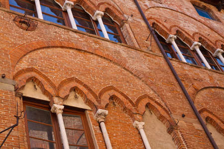 Ancient architecture in the city of Lucca Italy の写真素材