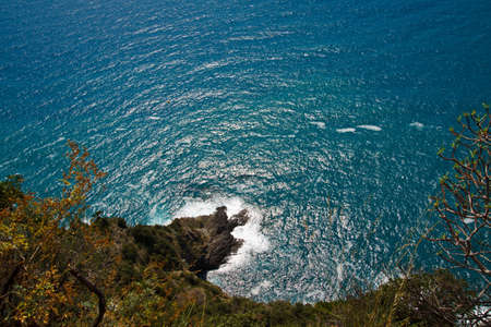 The national park Cinque Terre in Italy の写真素材