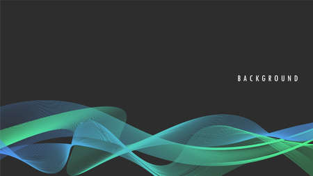 Vector modern abstract background wallpaper wavy wave fluid Rounded Shape for Business, Office, Company, Modern card template for web, landing page, cover, ad, greeting card, promotion.のイラスト素材