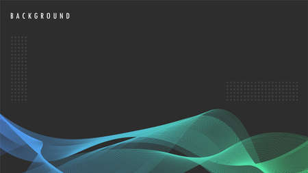 Vector modern abstract background wallpaper wavy wave fluid Rounded Shape for Business, Office, Company, Modern card template for web, landing page, cover, ad, greeting card, promotion.のイラスト素材