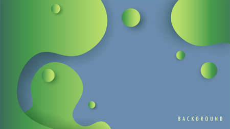 Vector modern abstract background wallpaper wavy wave fluid Rounded Shape for Business, Office, Company, Modern card template for web, landing page, cover, ad, greeting card, promotion.のイラスト素材