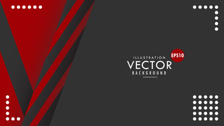 Vector Design Graphic Background Wallpaper with BLACK, Dark Blank Space for Presentation, Publication, Web, Website, Card Horizontal in Office, Company, Business, Modern templateのイラスト素材
