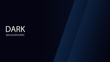 vector graphic design Dark Black Blue modern abstract background wallpaper for business, company, office, corporate, web, presentation, publication, advertising with side blank space EPS 10のイラスト素材