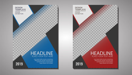 Modern Minimalist Brochure Cover Folder Book Template. For Business, Marketing, Advertising.のイラスト素材