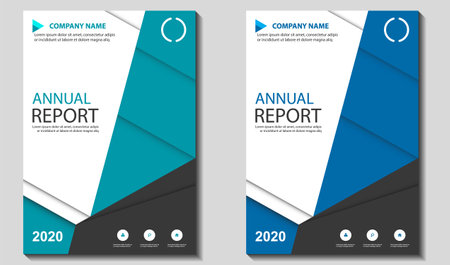 Vector Geometric Abstract Cover,Annual Report Book, Brochure, Newsletter for Corporate, Company, Business Templateのイラスト素材