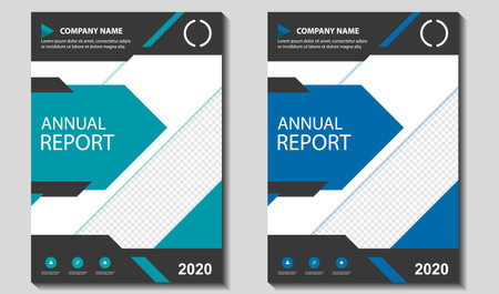 Vector Geometric Abstract Cover,Annual Report Book, Brochure, Newsletter for Corporate, Company, Business Templateのイラスト素材