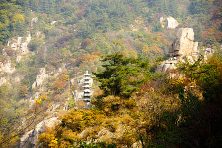 beautiful autumn scenery of Chinaの写真素材