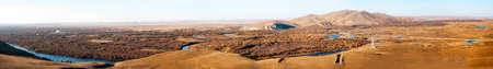 Genhe River wetlands (panorama)の写真素材