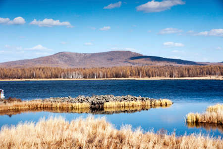 Autumn at Arshan, Chinaの写真素材