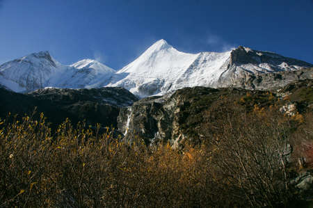 Scenery of Yading in Daocheng county, Sichuan of Chinaの写真素材