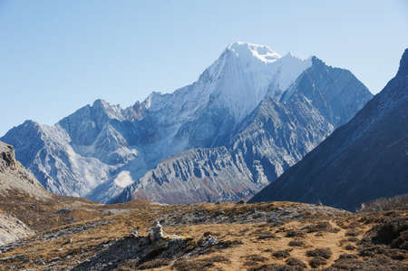 Scenery of Yading in Daocheng county, Sichuan of Chinaの写真素材