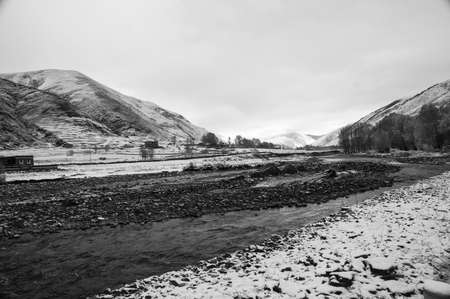 Landscape of China National Highway 318の写真素材